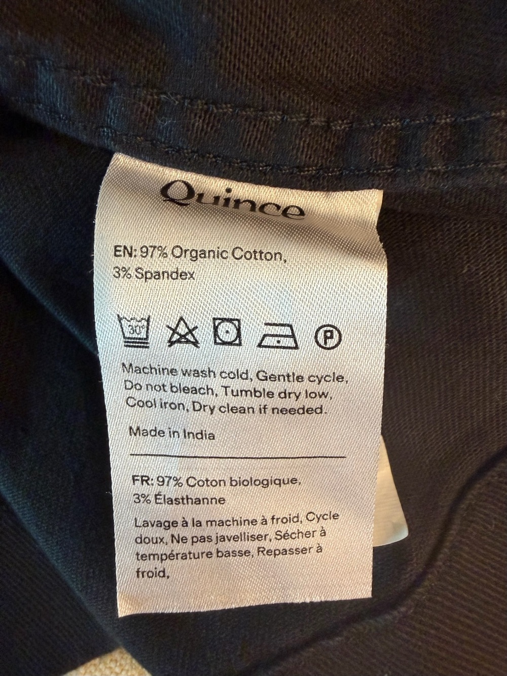 Quince Black Organic Comfort Stretch Chore Jacket Casual Classic Timeless Size M - Picture 6 of 10